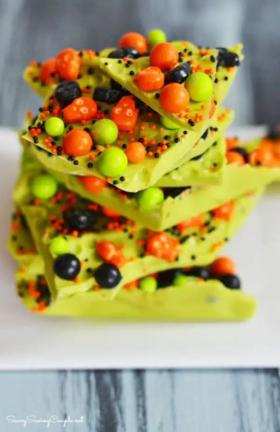 Creepy Halloween Candy Bark