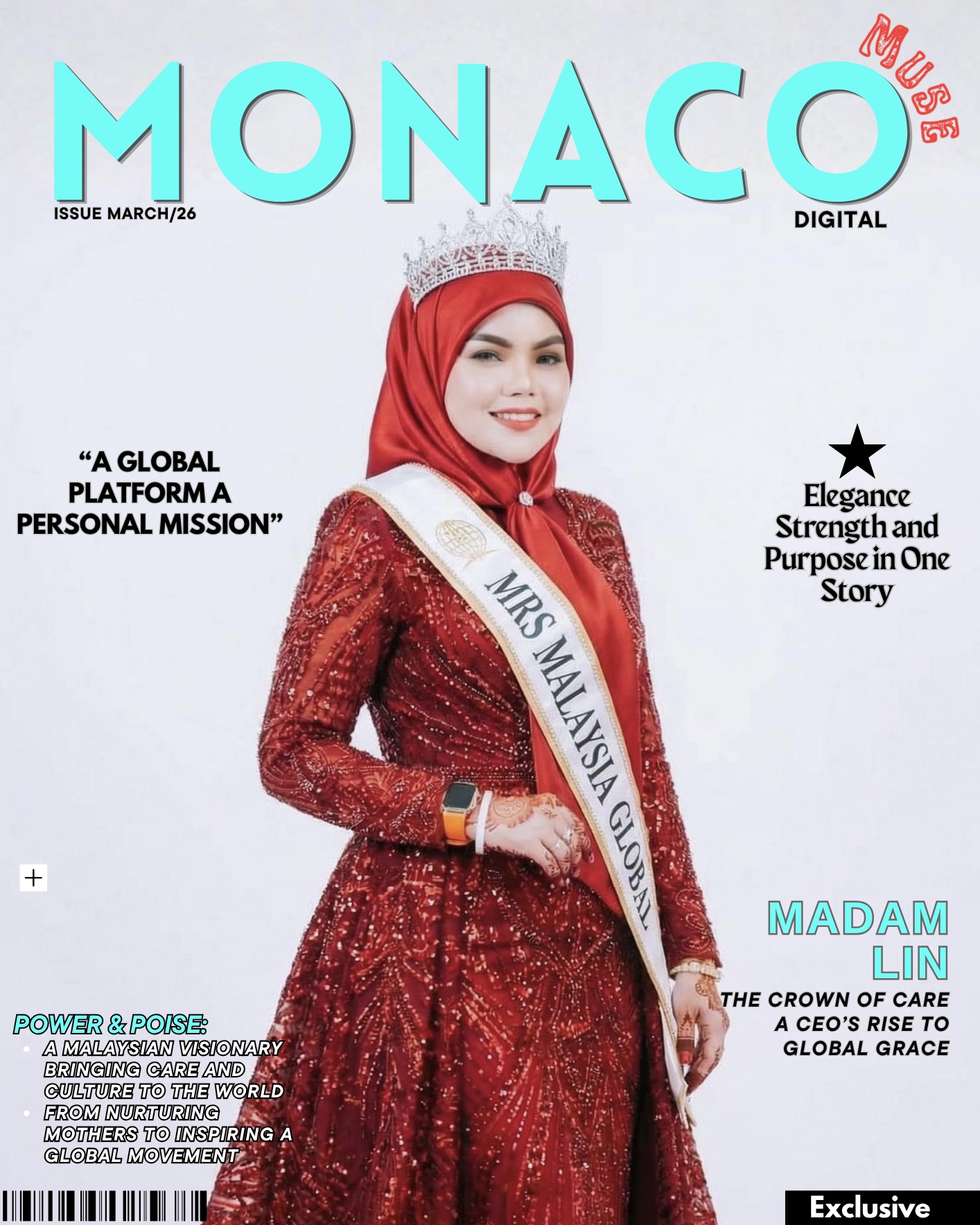 From The Lady CEO to a Queen  Mrs Globe USA international FOR Mrs Malaysia Globe 2026 in USA 