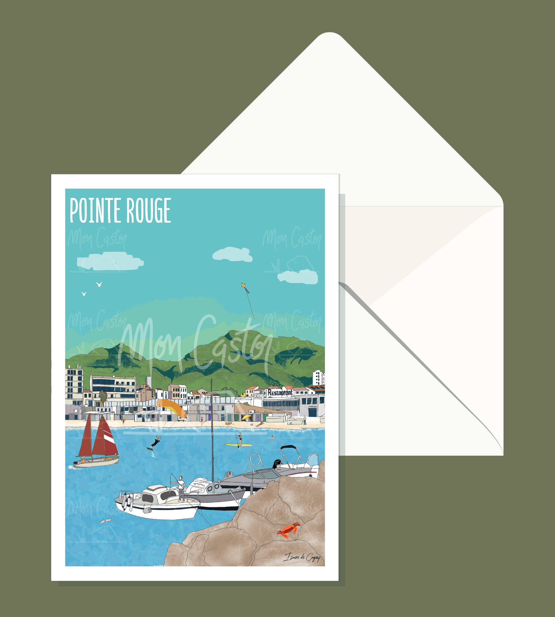 Carte postale – Pointe Rouge