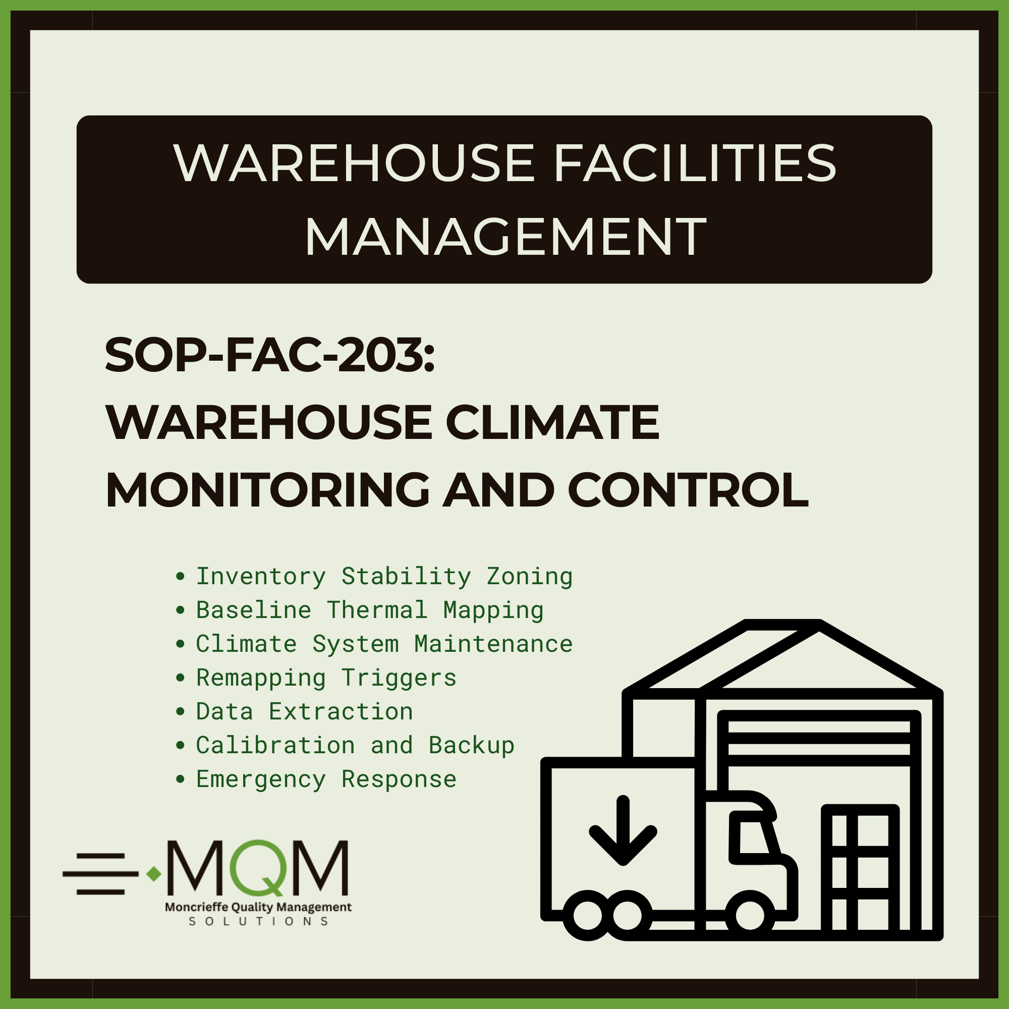 SOP-FAC-203: WAREHOUSE CLIMATE MONITORING & CONTROL