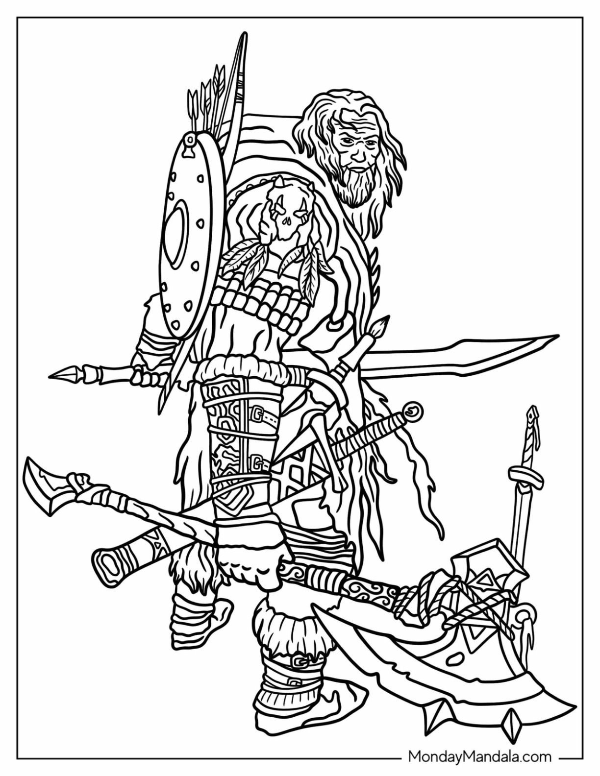 Free printable fantasy coloring pages for adults: escape into magical