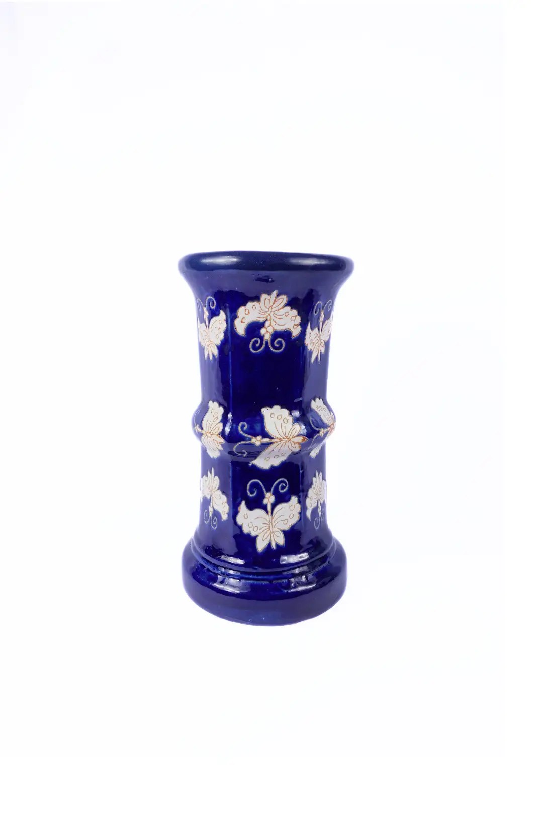 Cobalt Blue Ceramic Vase Pedestal