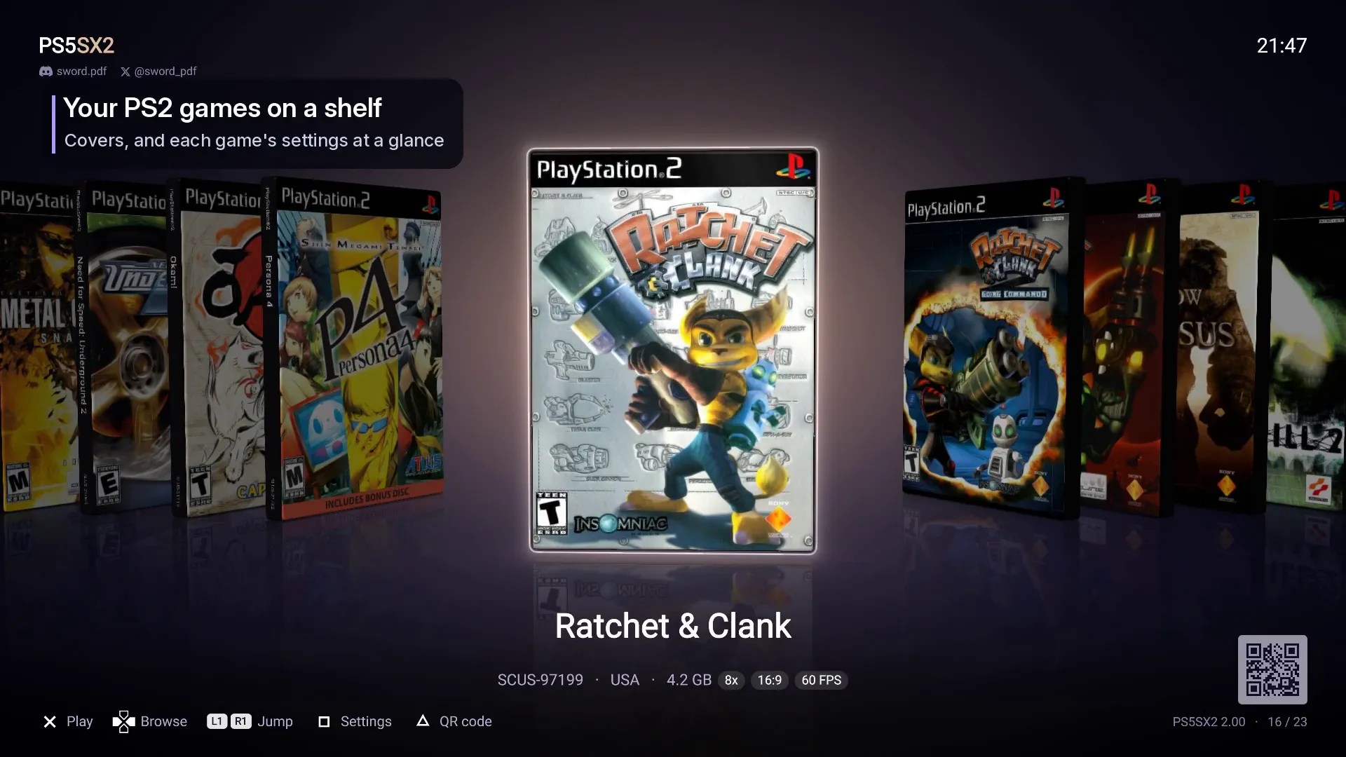 PS5SX2 introduce numerose funzionalità per l’emulazione PS2 sulle PS5 con jailbreak