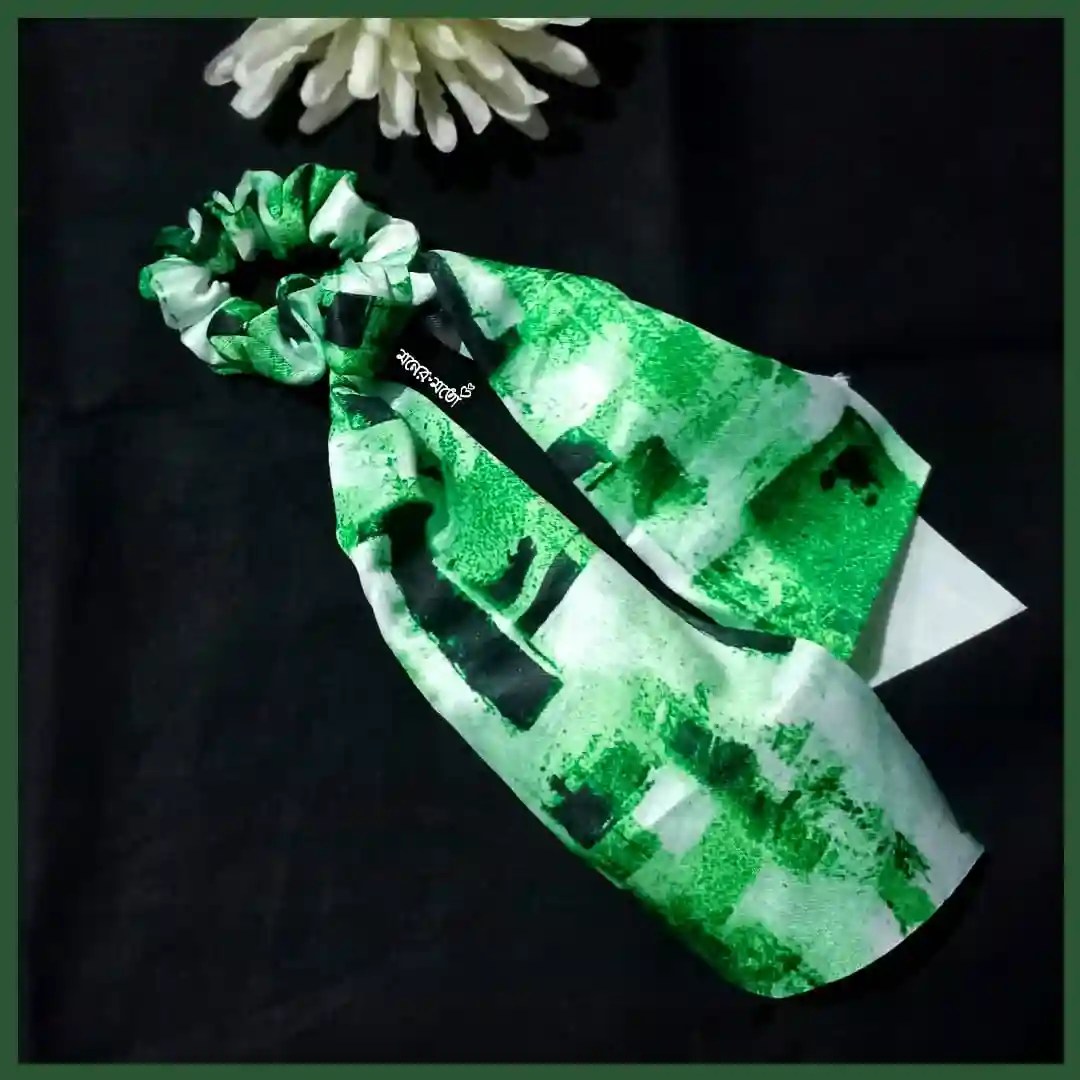 Digital Printed Scrunchies sky blue