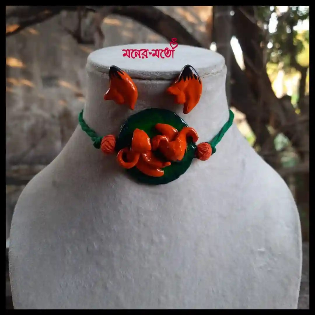 Terracotta Palash Chocker Set