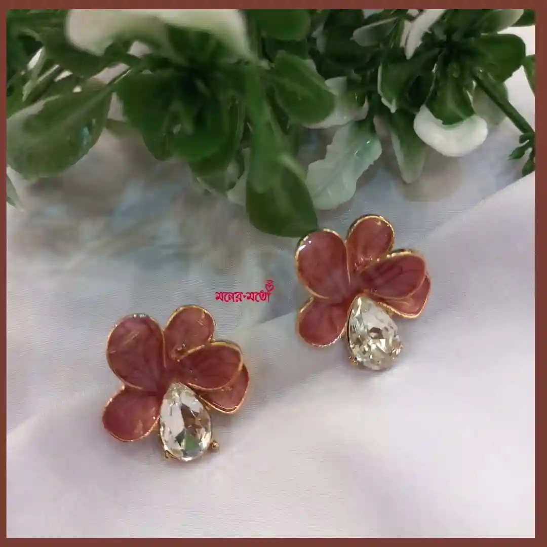 Petal Spark Earrings Blue