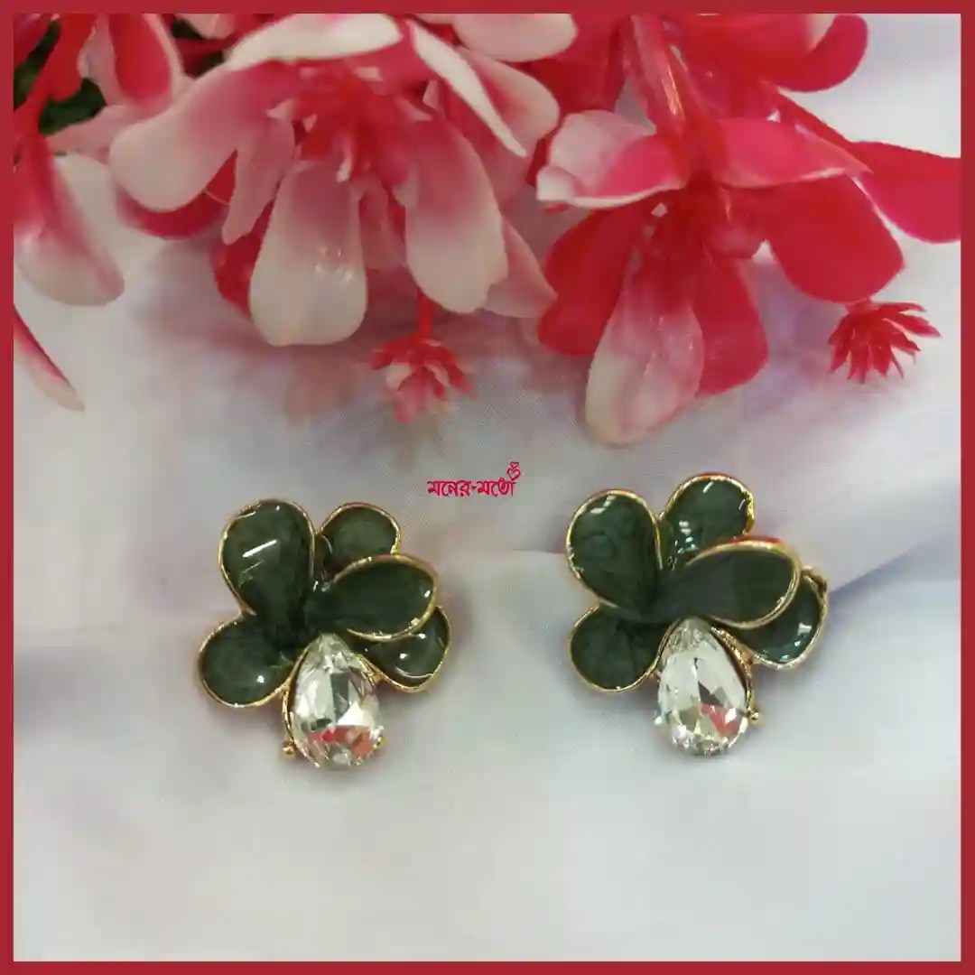 Petal Spark Earrings Blue
