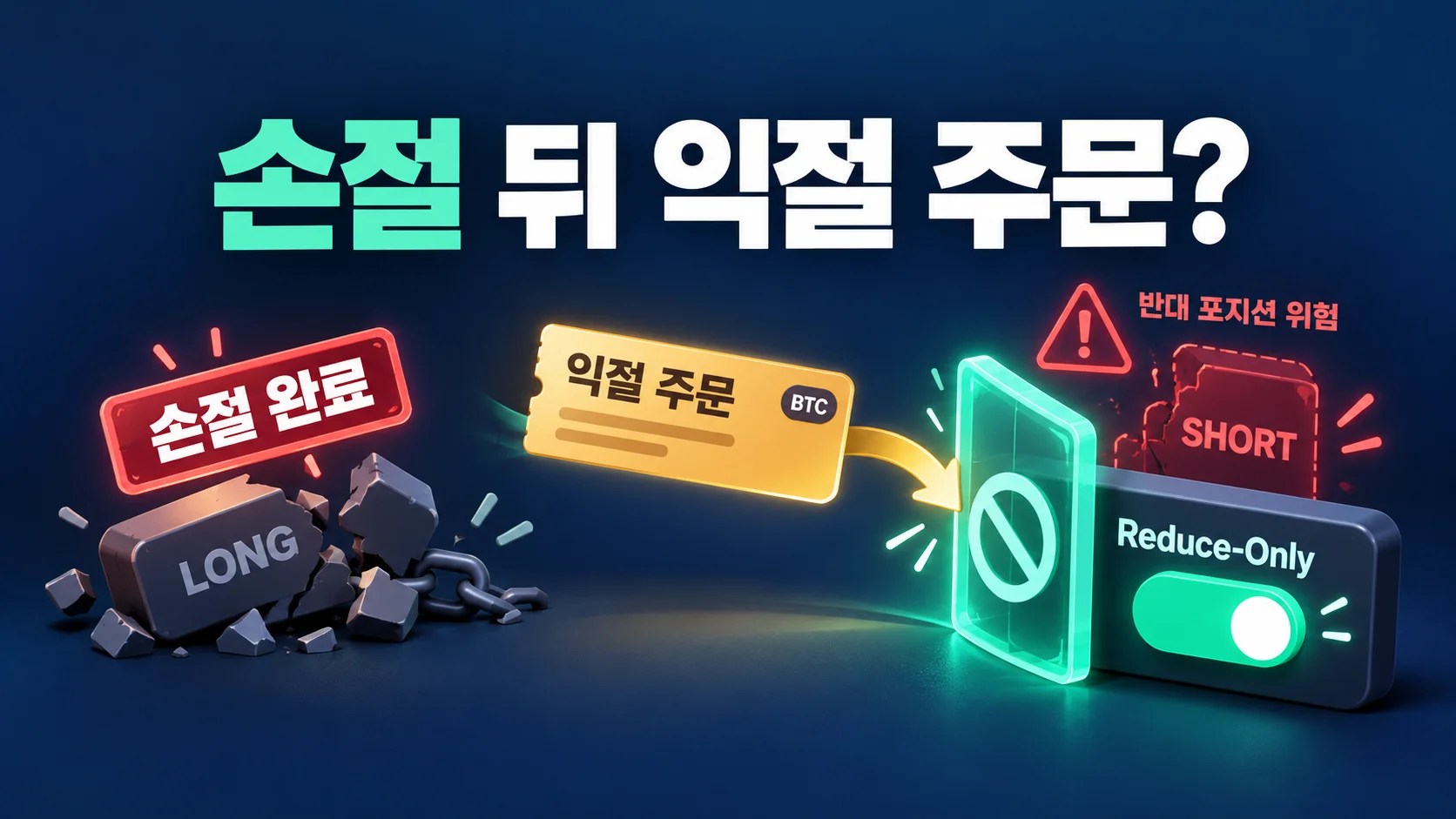 코인 선물 손절했는데 익절 주문이 남았다면? Reduce-Only로 반대 포지션 막는 법