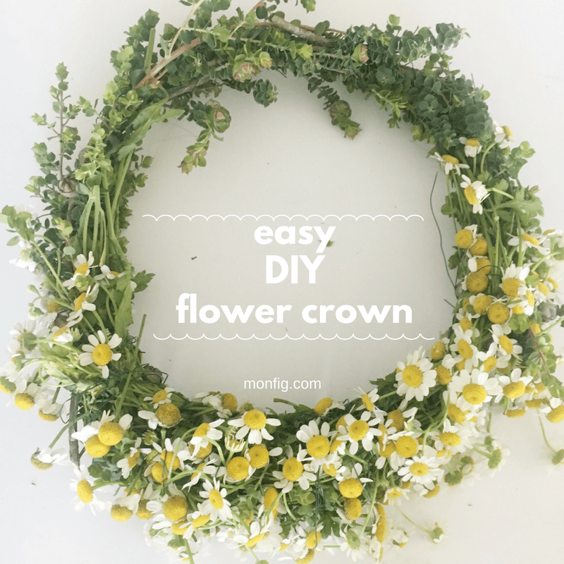 easy DIY flower crown