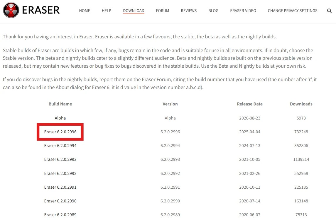 Eraser 6.2.0.2996 사용법: 설치부터 파일 삭제·빈 공간 덮어쓰기까지