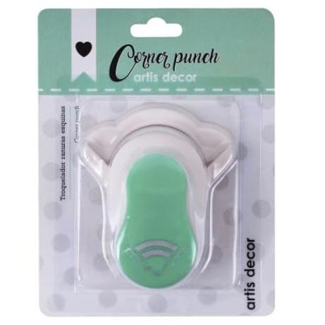 Troquel de esquinas con ranura curva