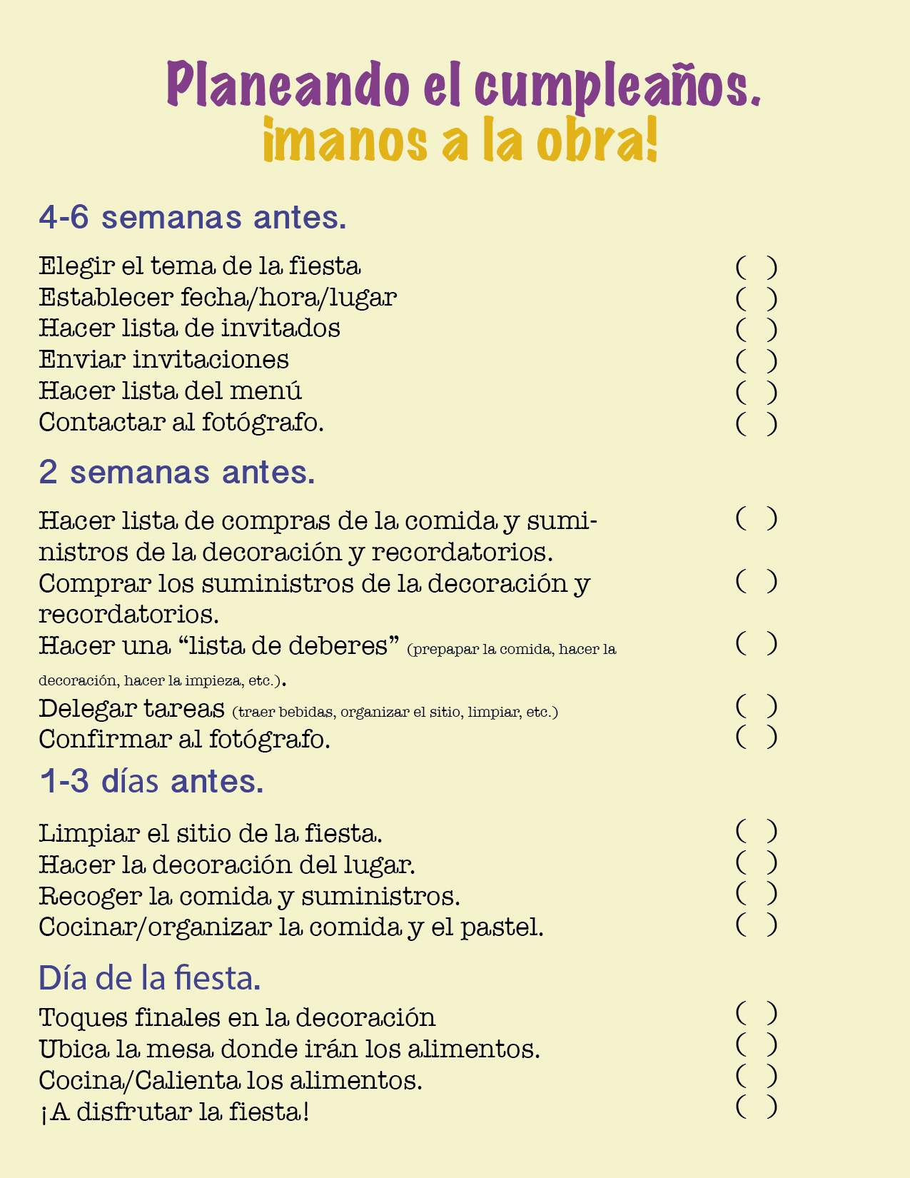 Como Planear La Fiesta De Tu Bebe O De Tu Hijos Moniclic