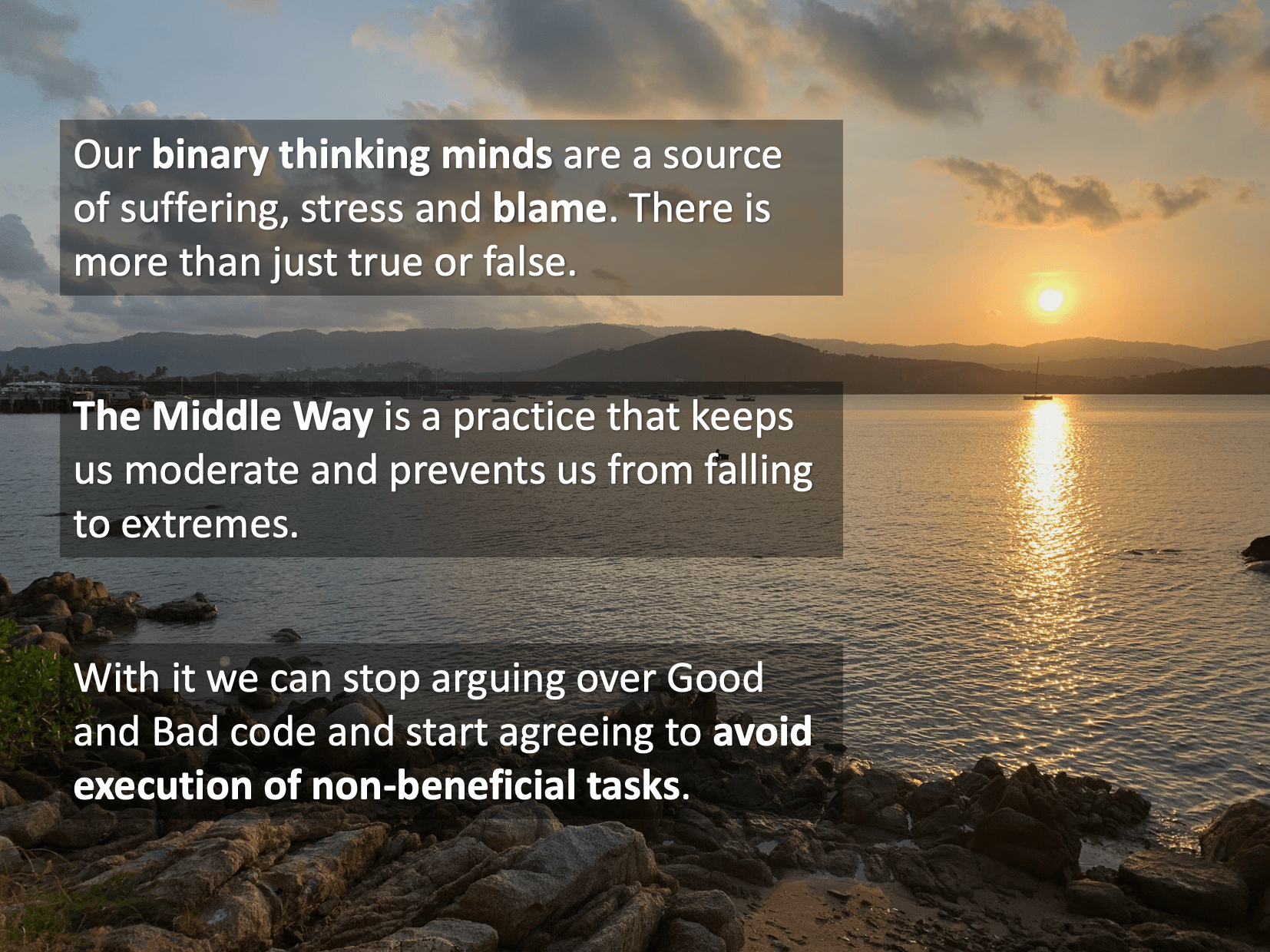 Non Binary: The Middle Way Framework￼