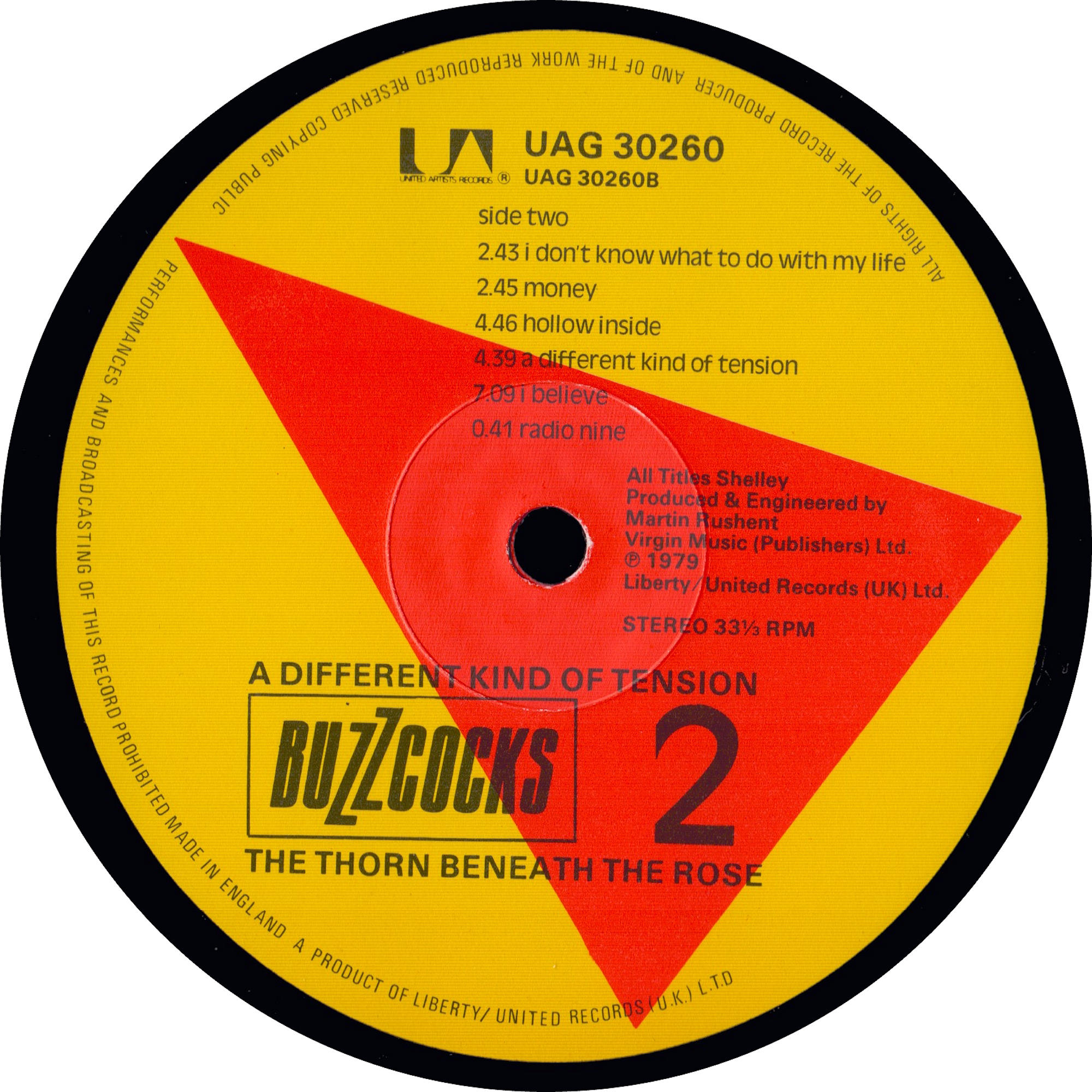 Buzzcocks | A Different Kind Of Tension | (United Artists) 1979