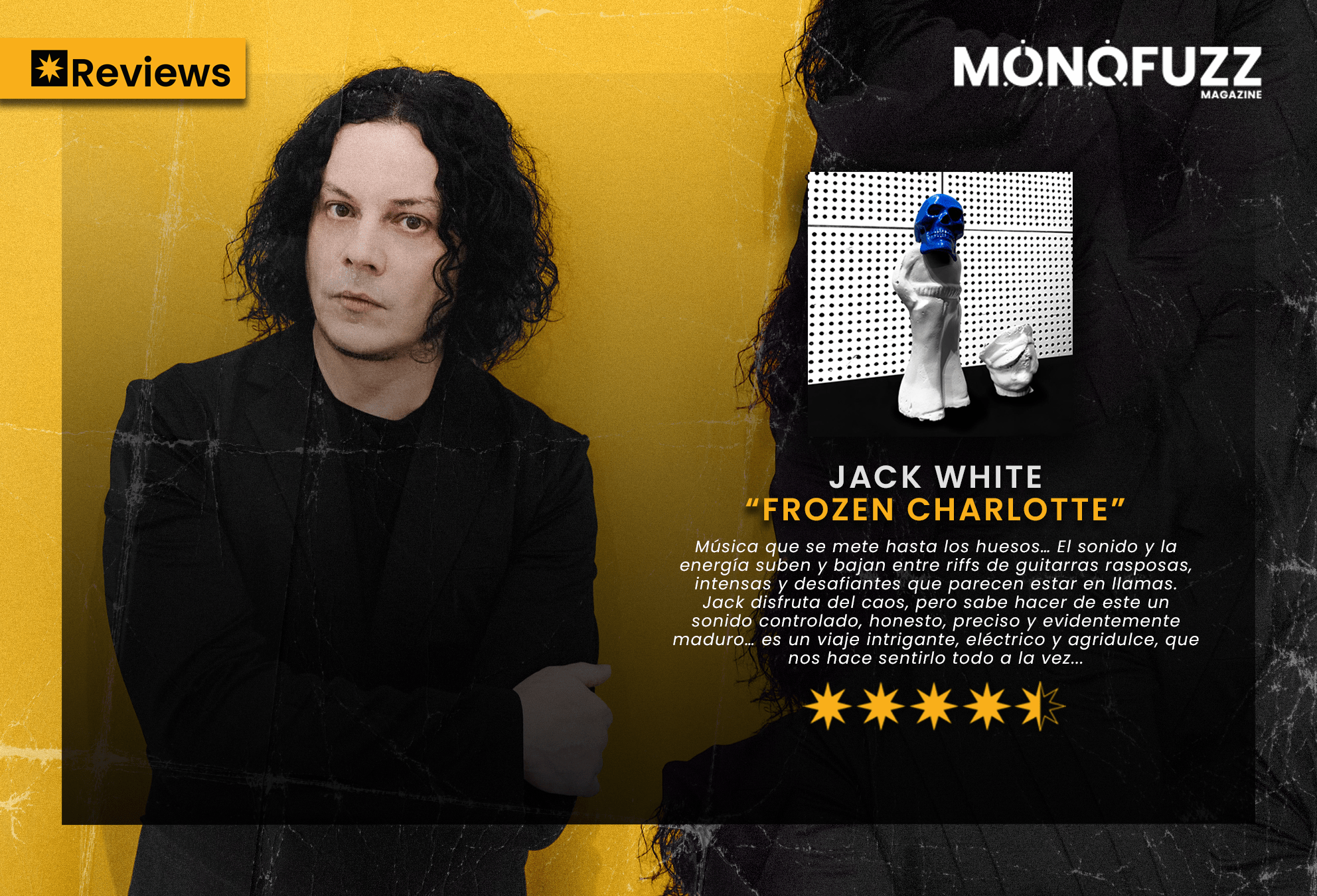 #Review 4.5 Estrellas: “Frozen Charlotte” (álbum) de Jack White, un caos controlado entre la nostalgia y la tormenta que nos enseña el arte de incendiar al garage rock.