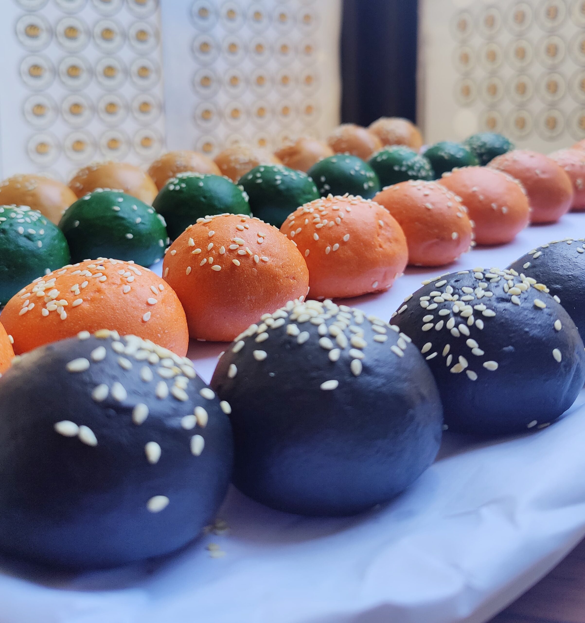 Mini burgers halloween