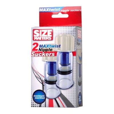 MAXtwist Nipple Suckers – Size Matters Nipple suckers MAXtwist effet vacuum ajustable molette ergonomique