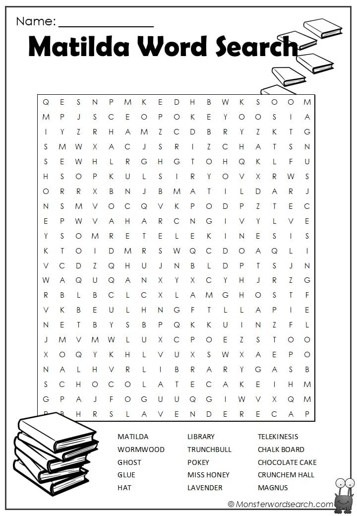 matilda word search