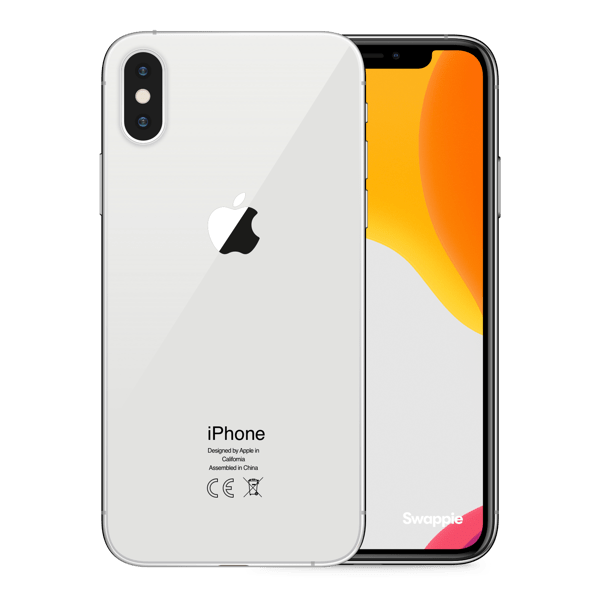 Apple iPhone X 64GB ホワイト シルバー SIMロック解除 iPhoneX 64GB