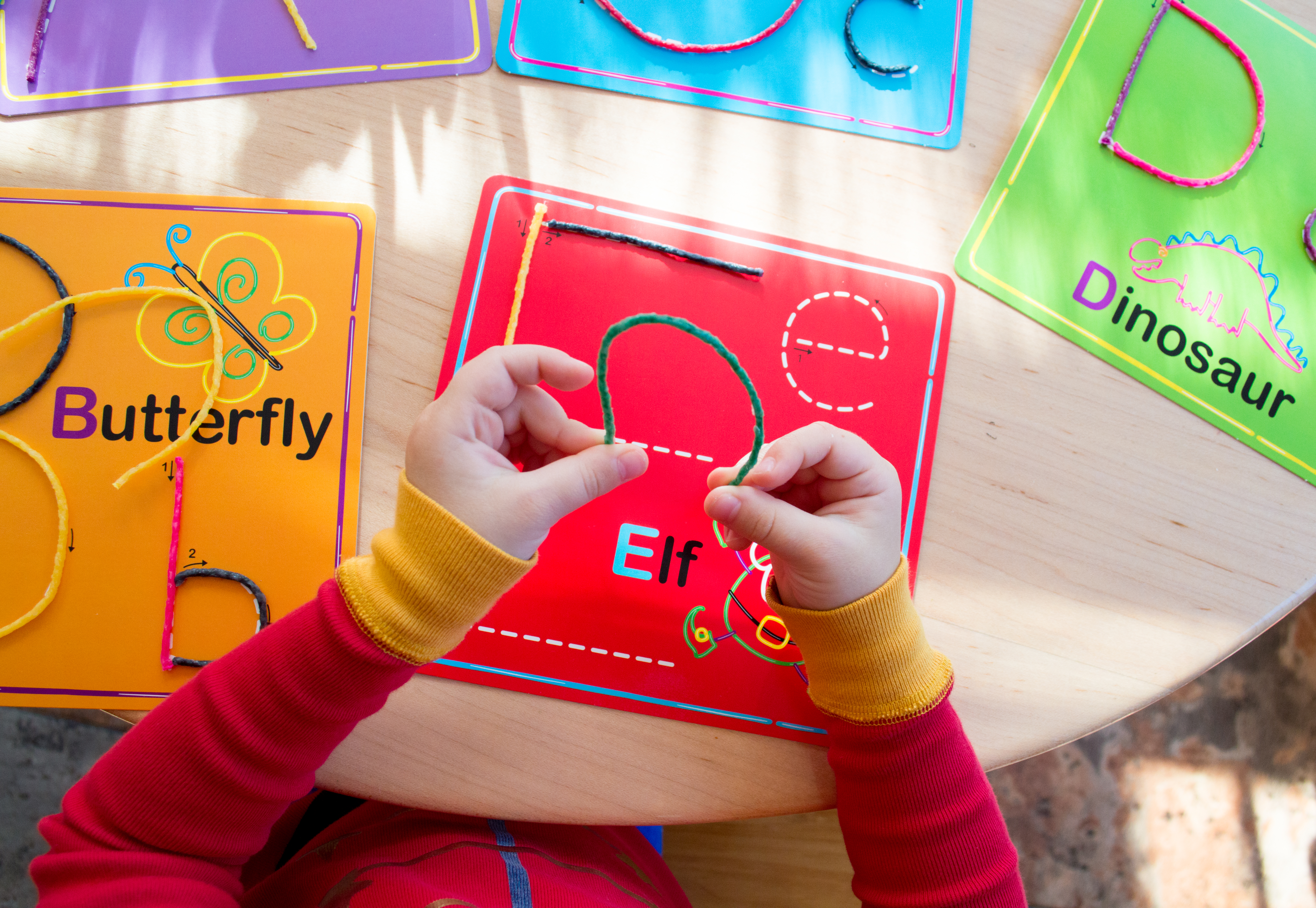 wikki stix alphabet cards montessori from the heart