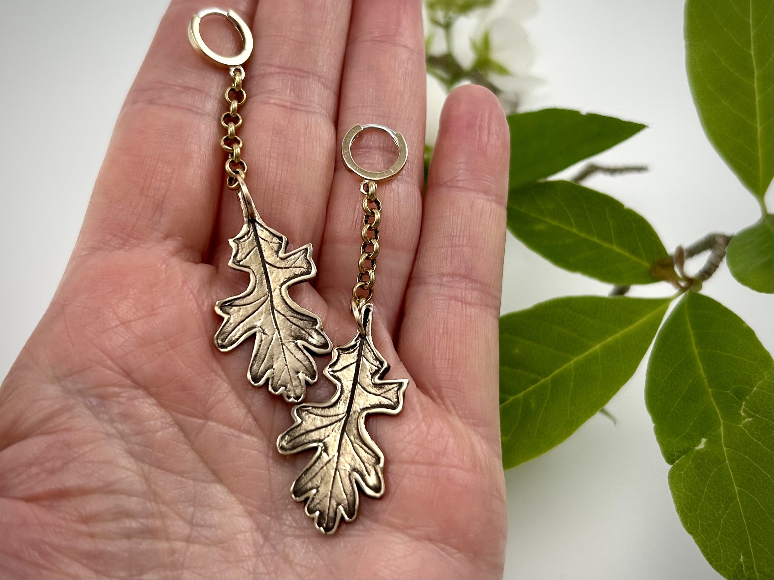 Oak Leaf Earrings