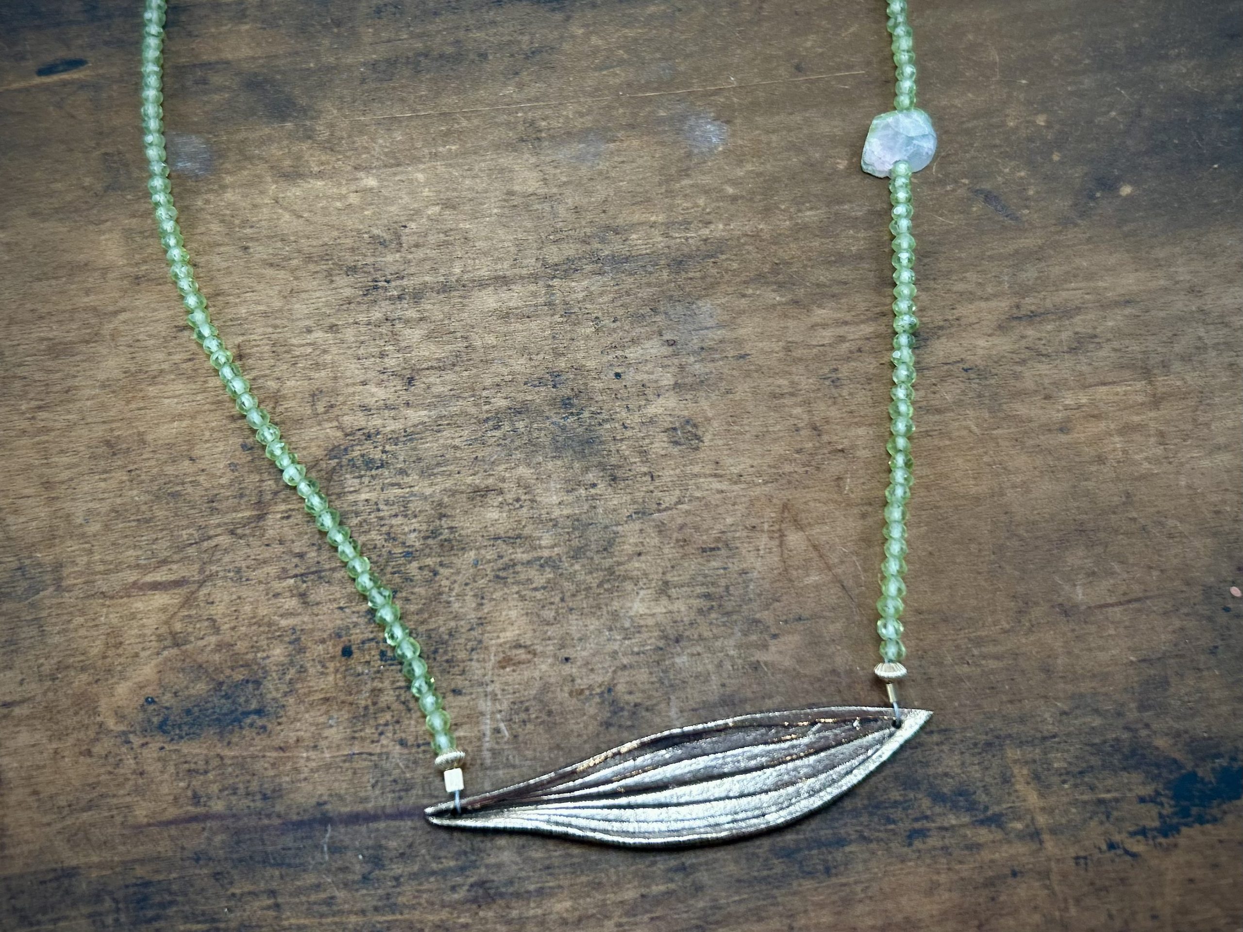 Plantain Peridot Necklace