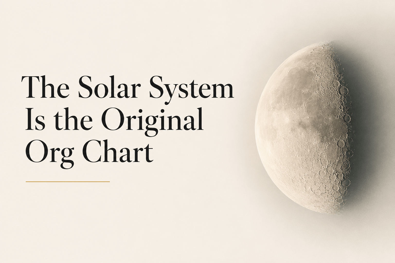 Leadership Dynamics: Sun, Planets, and Moonlit Leaders