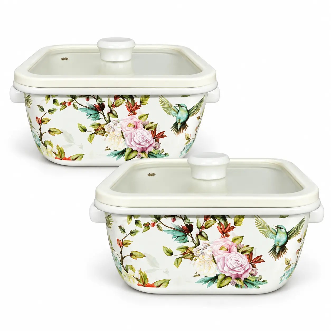 MOONLU Extra-Thick High-End Square Pot on a white background