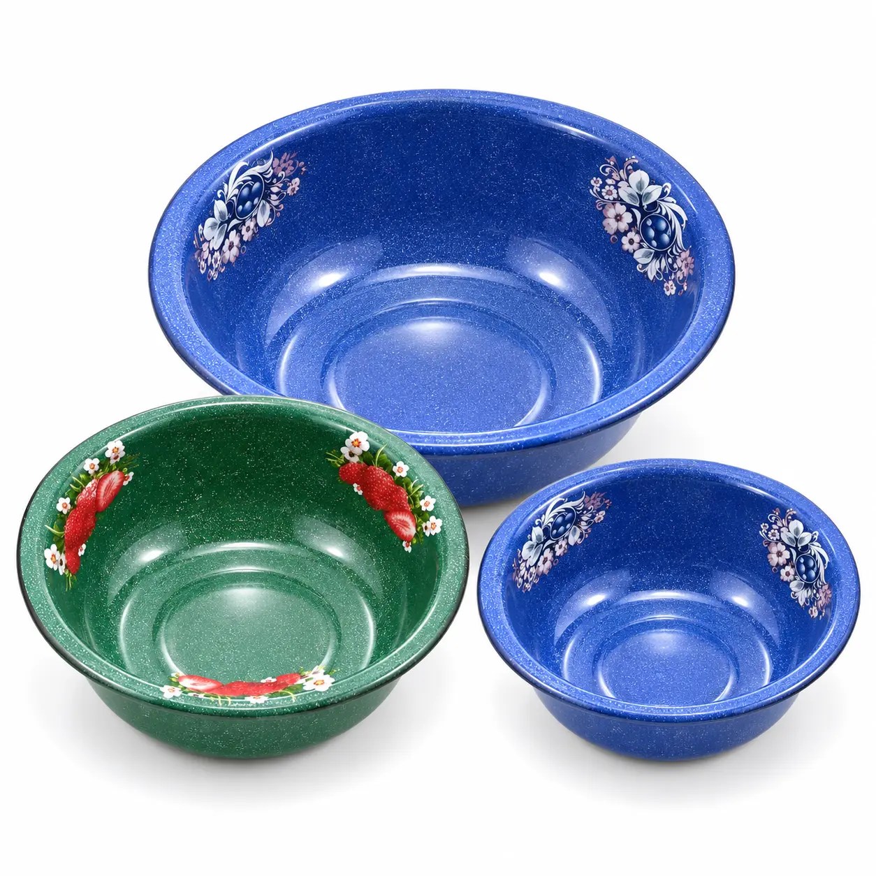 MOONLU Thick Standard Enamel Basin Series on a white background
