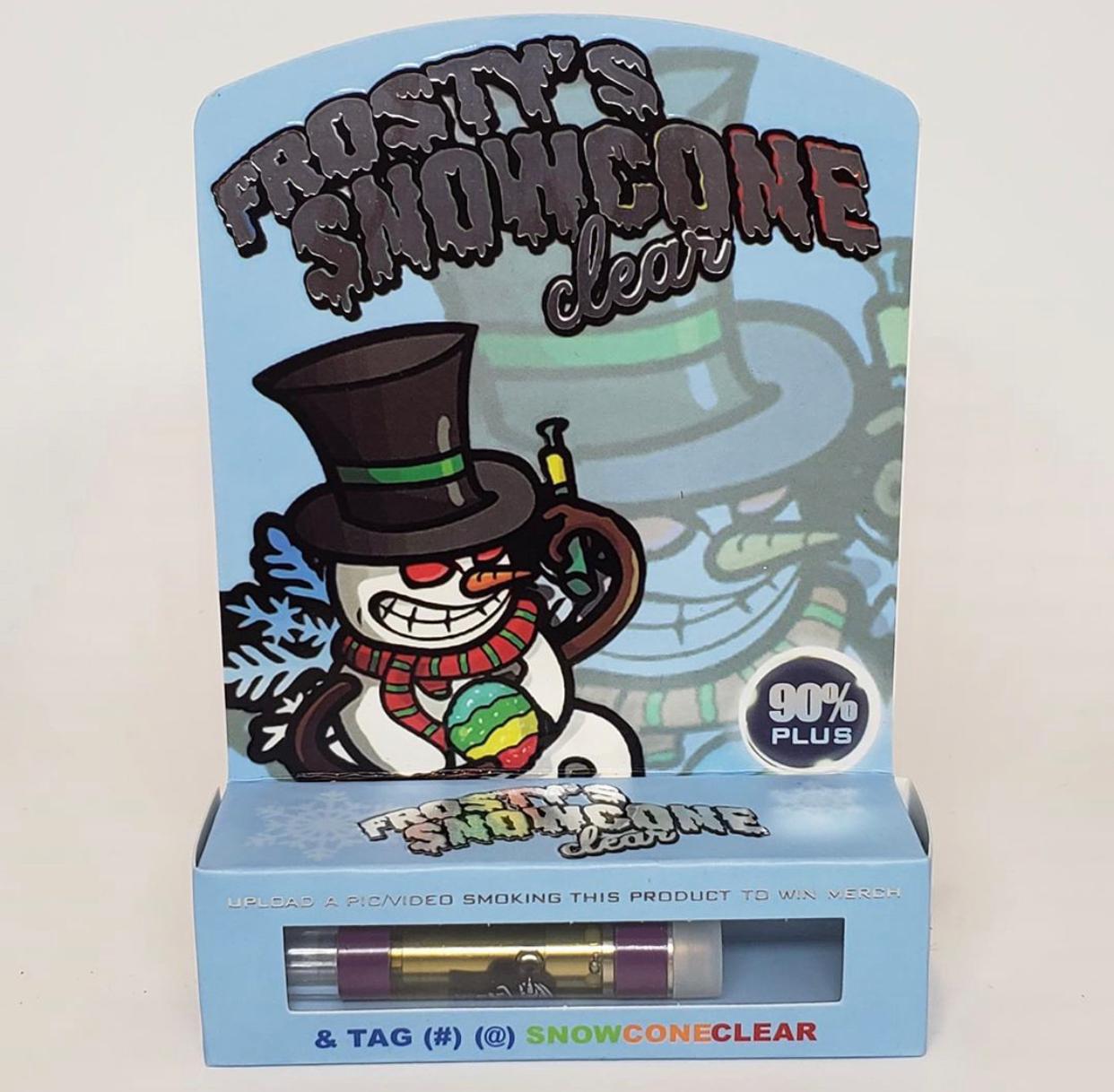 Frosty’s Snowcone Clear Cart - Moonrock THC Vape Pen