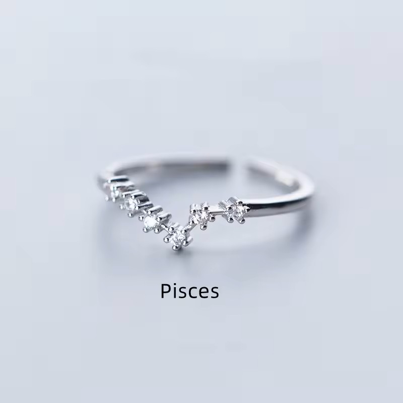 Pisces Zodiac Constellation Ring