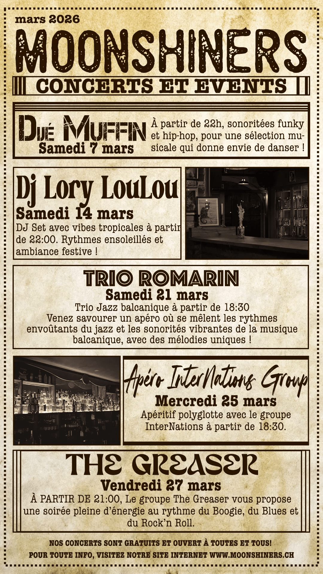 PROGRAMMATION MARS 26