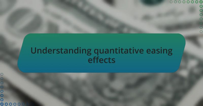 The Effects Of Quantitative Easing - High Resolution Vintage Arts for Desktop