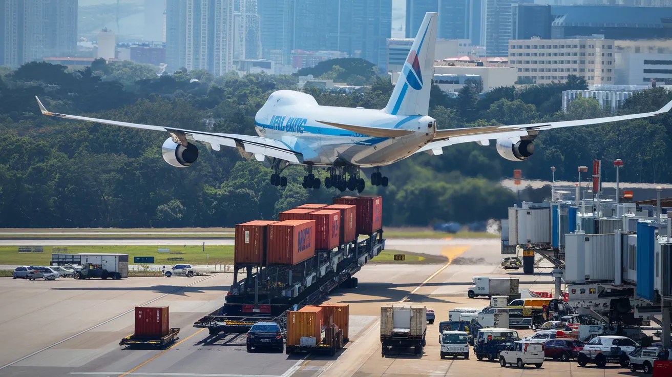 Image representing air cargo and global trade logistics.