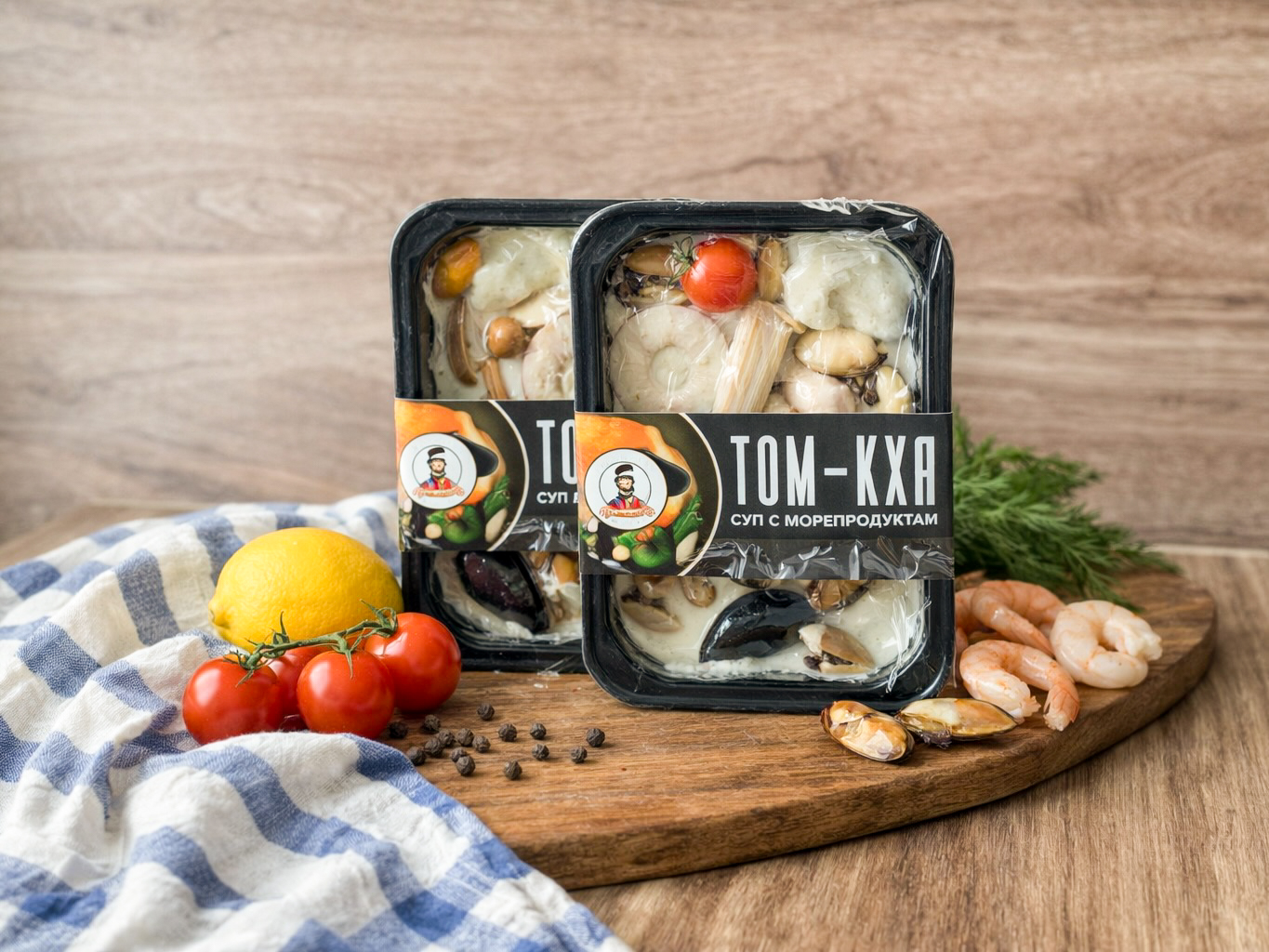 Суп Том-кха с морепродуктами с/м 0,190 гр.