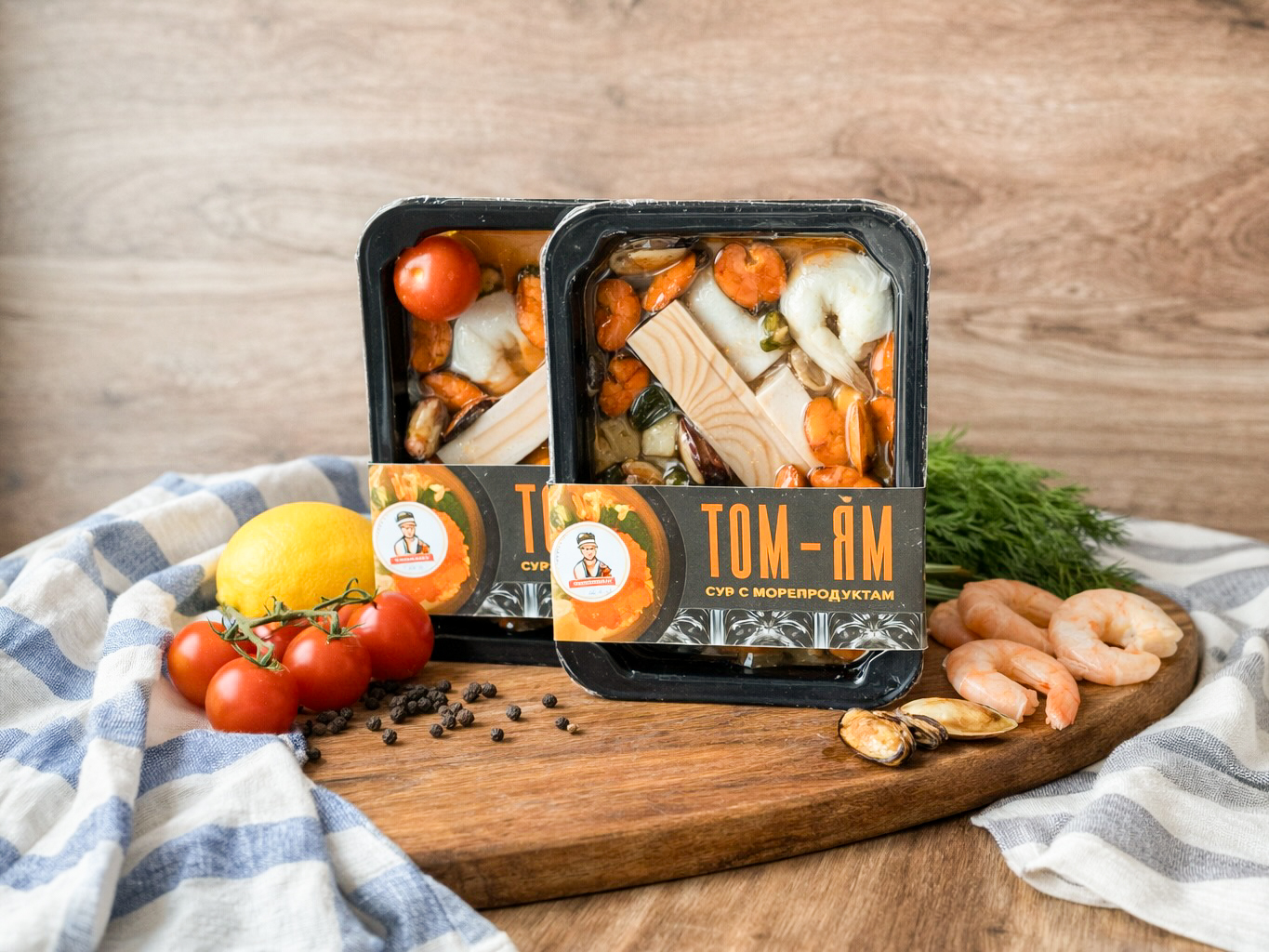 Суп Том Ям с морепродуктами с/м 0,190 гр.