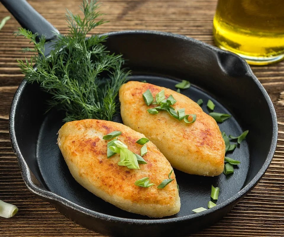 Картофельные зразы с овощами