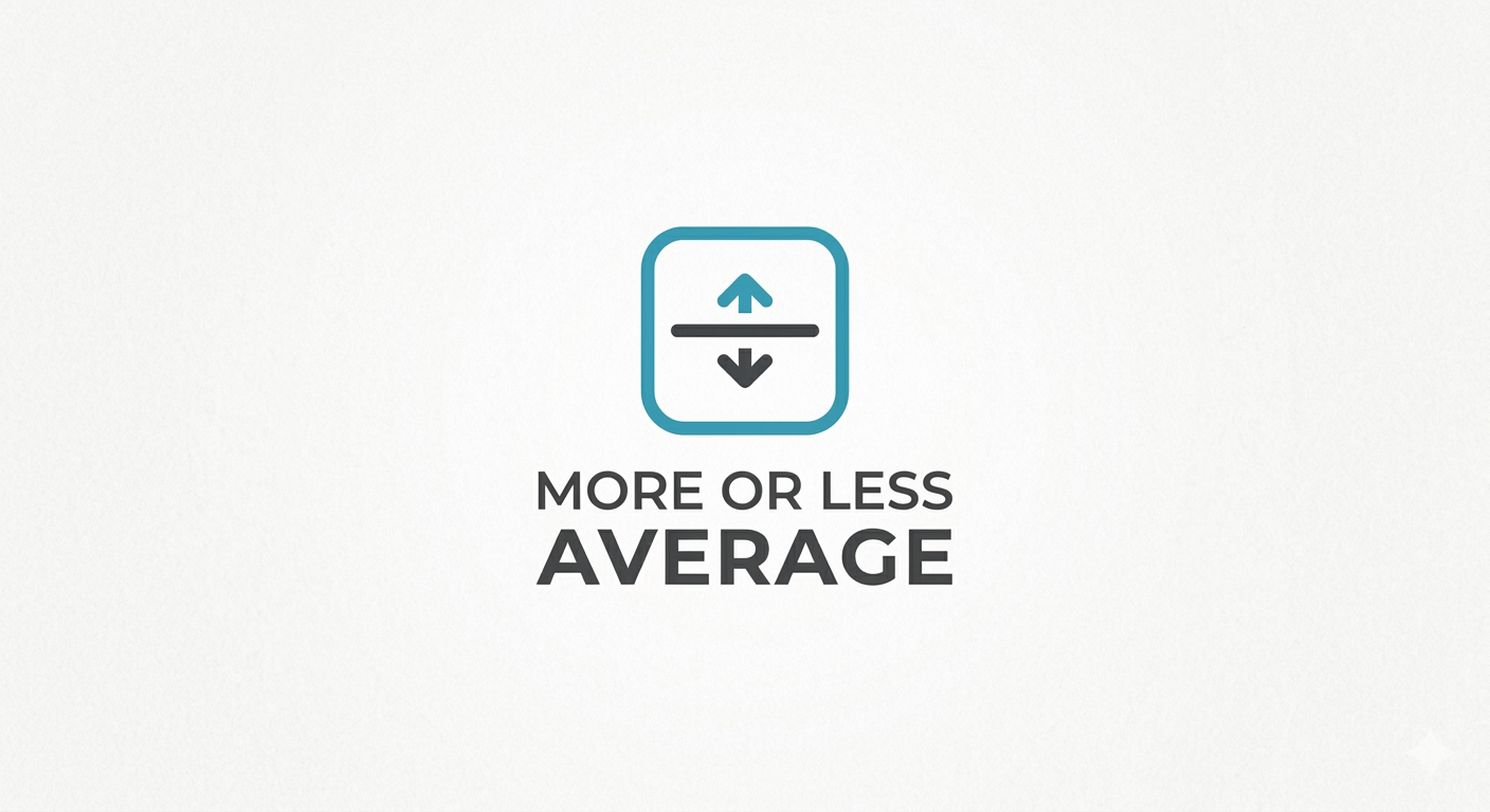 More or Less Average Blogger