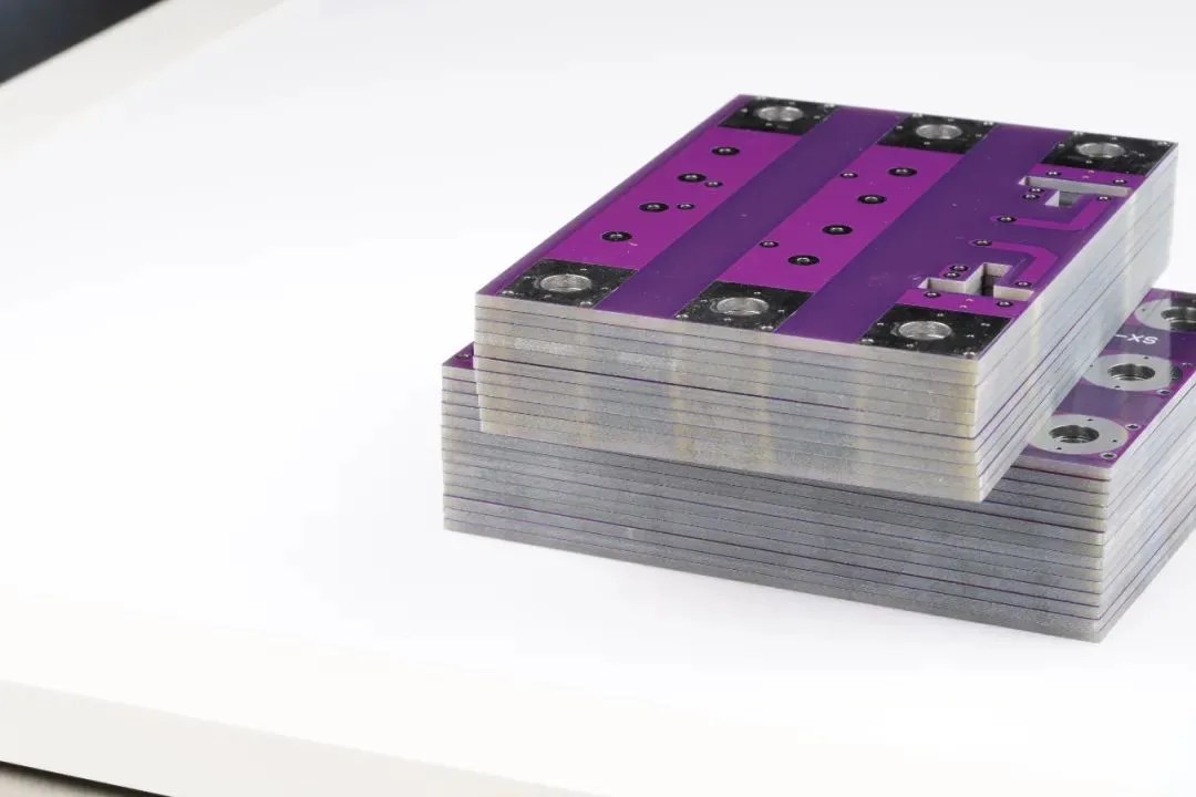 purple printed circuit board
