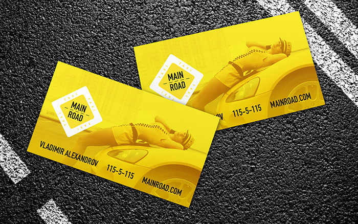 Taxi Business Card Template 2