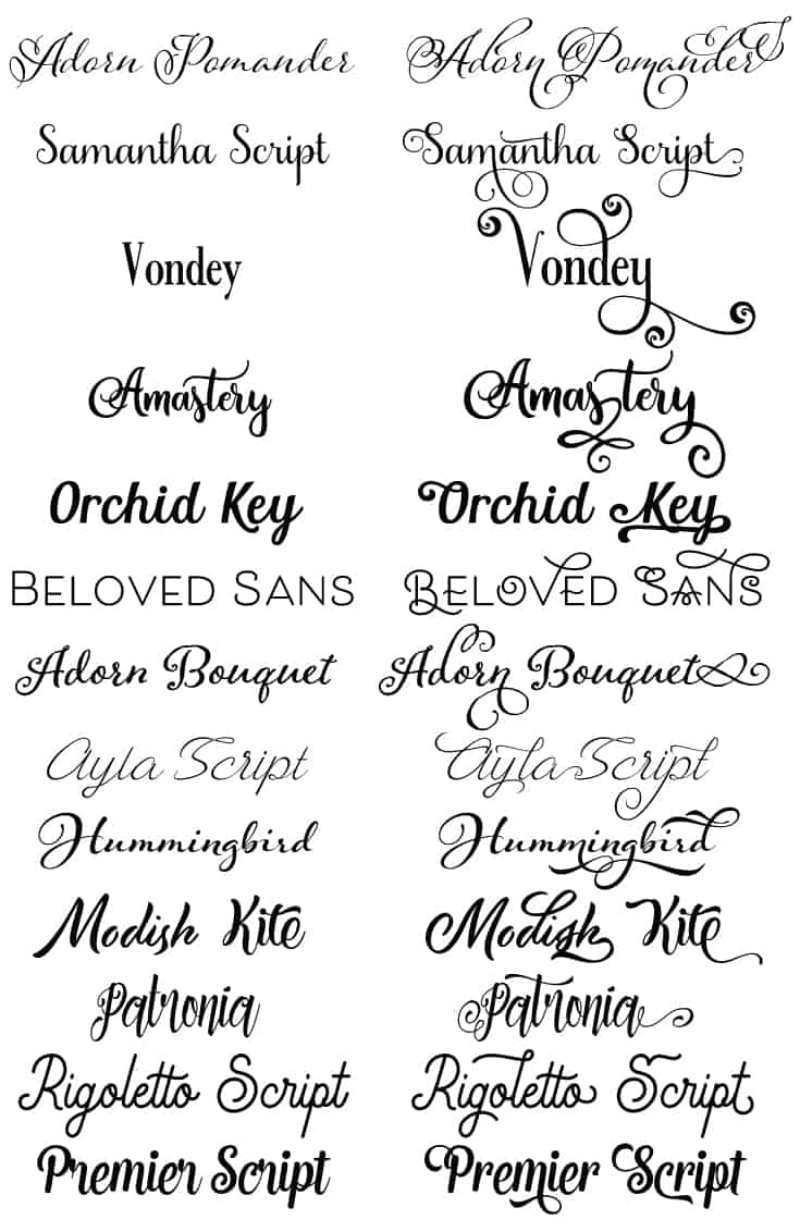 14 Amazing Swash Fonts - More Than Thursdays