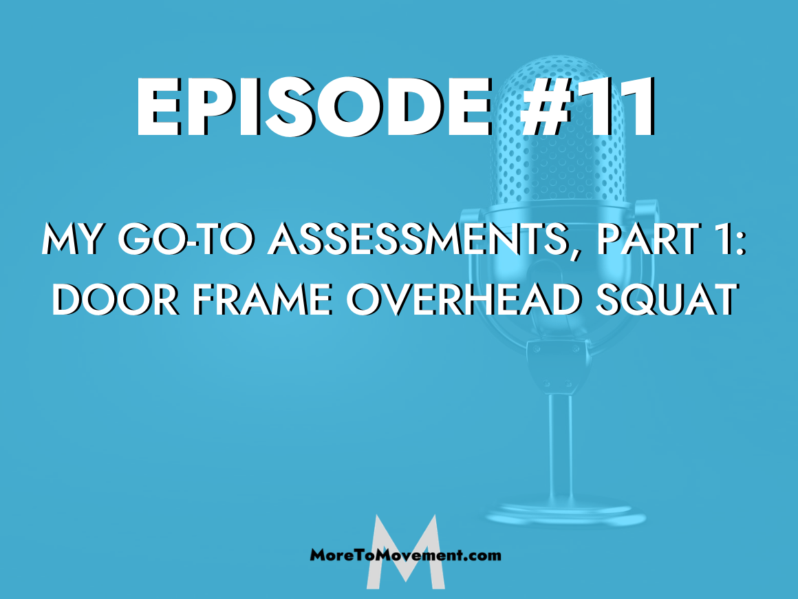 My GoTo Assessments, Part 1 Door Frame Overhead Squat More To Movement