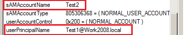 samAccountName vs userPrincipalName in Active Directory