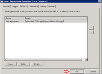 Export Active Directory Users to CSV via Task Scheduler using Powershell script Export Active Directory Users to CSV via Task Scheduler using Powershell script
