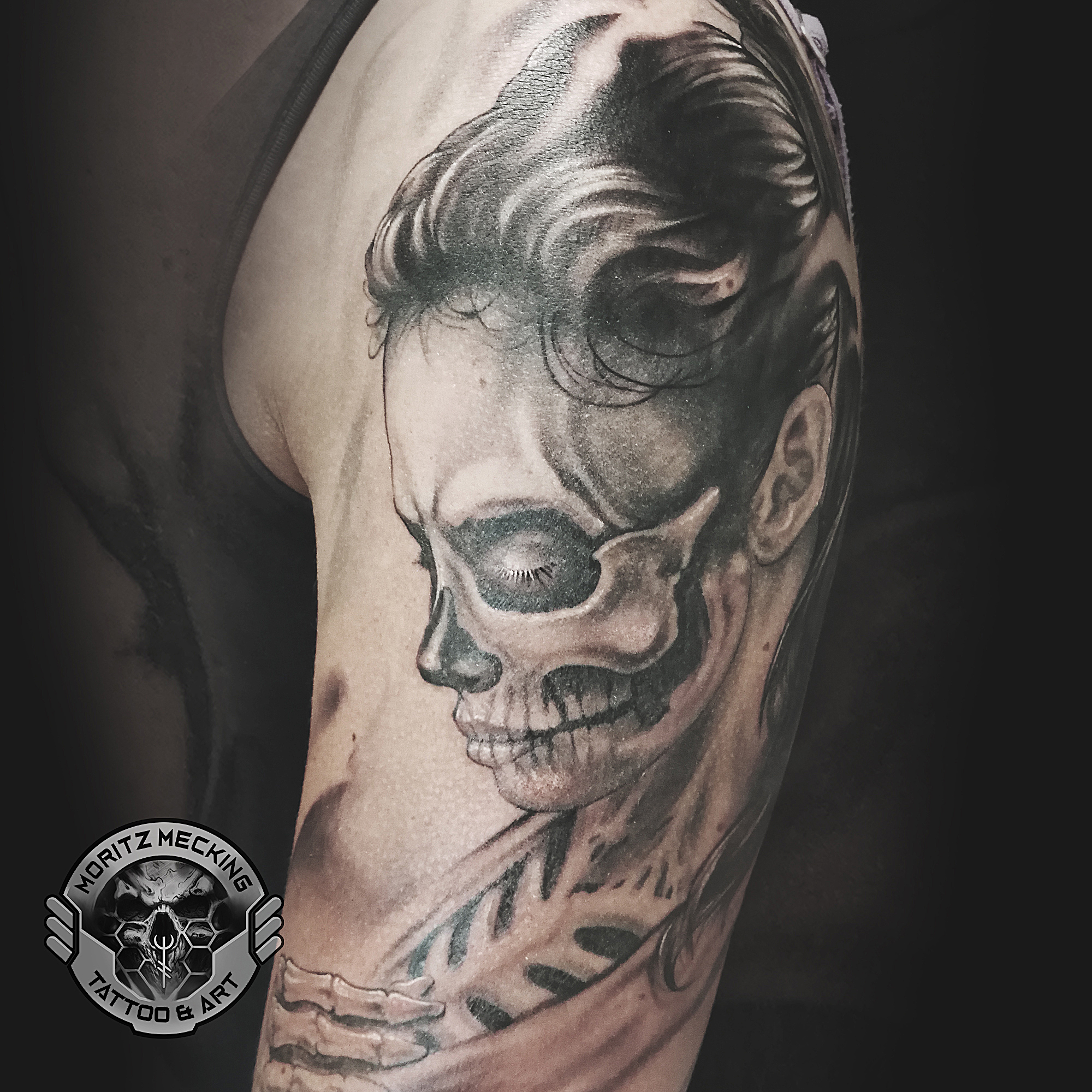 Catrina tatuagem com ha ha Karuzo Tattoo Tattoo Catrina Na Mao Tattoo Ink
