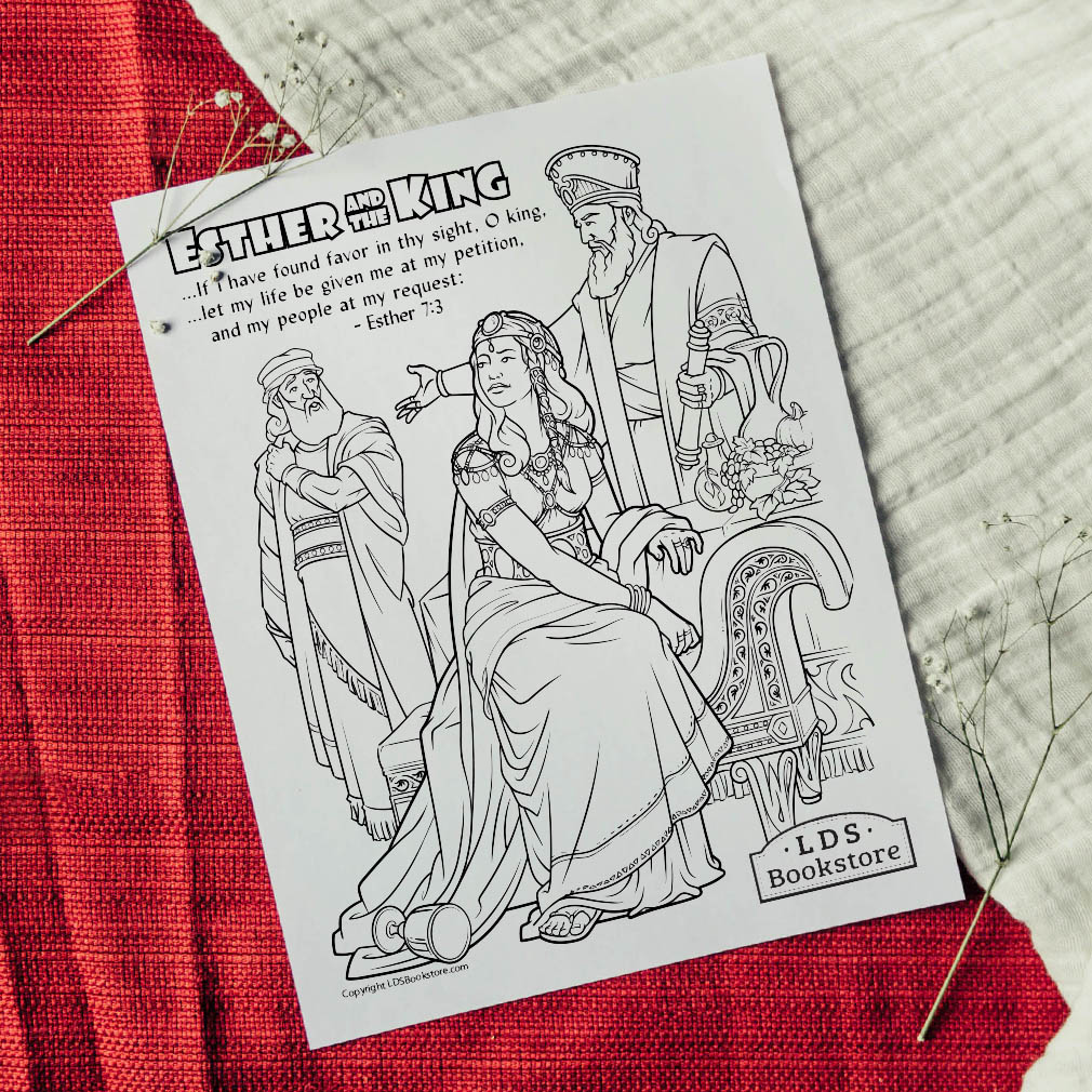 FREE DOWNLOAD | Esther and the King Coloring Page – PRINTABLE PAGE FOR ...