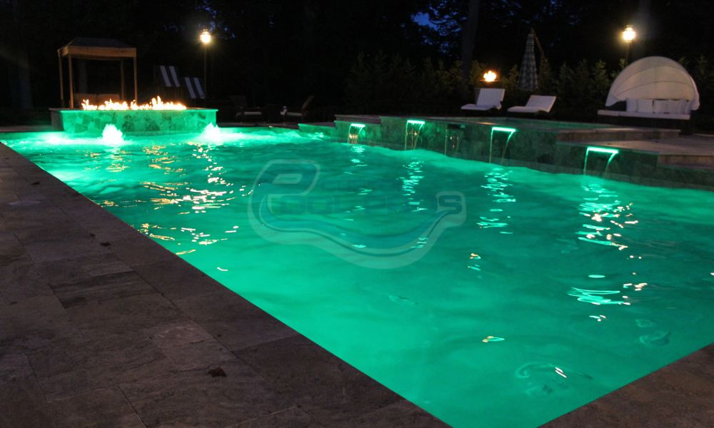 Lighting swimming pool
