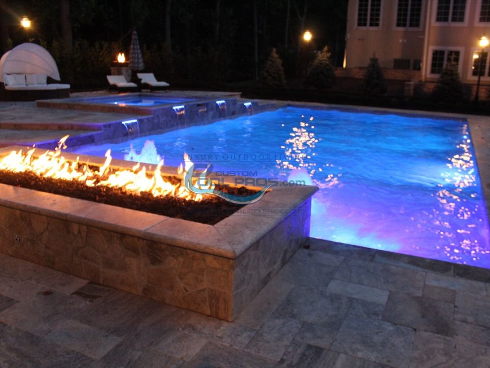 Fire Pit by Pool