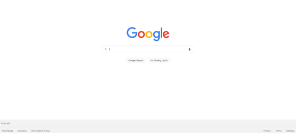 white background on goggle website