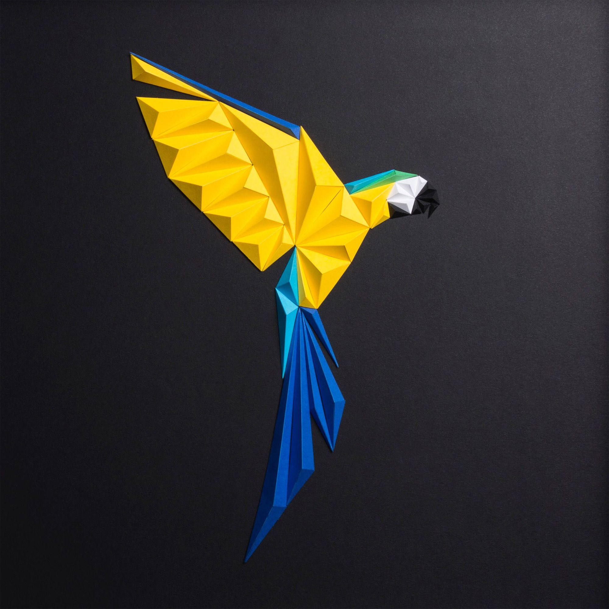 Paper Parrots And Other Folded Paper Art Moss And Fog